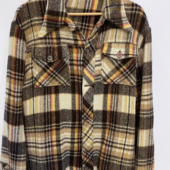2/40$ Vintage barn jacket  yellow and black male call brand wool blend - Picture 1 of 6